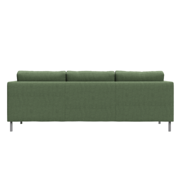 Alex 3-sits soffa - noah 38 dark green-aluminiumben - Fogia