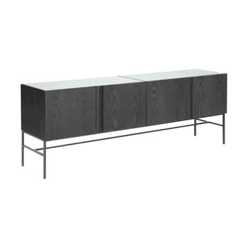 Boss sideboard - Ek svartbets-4 dörrar-kalksten - Fogia