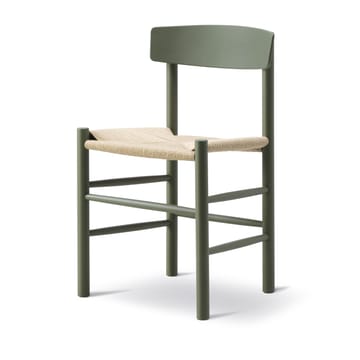 J39 stol - Khaki green-flätad natur - Fredericia Furniture