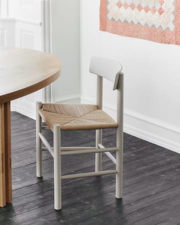 J39 stol - Pebble grey-flätad natur - Fredericia Furniture