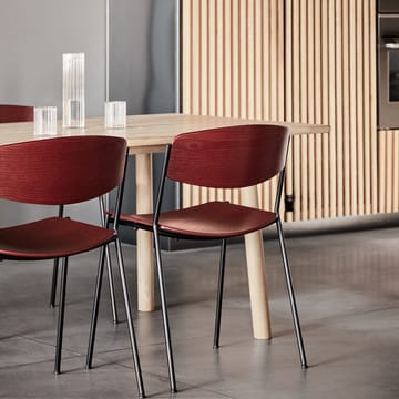 Lynderup 3080 stol - ek lack, svart stålstativ - Fredericia Furniture