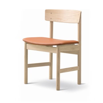 Mogensen 3236 stol - Såpad ek-läder cognac 307 - Fredericia Furniture