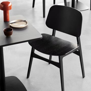 Søborg wood stol - svart lack ek, svartlackat ekstativ - Fredericia Furniture