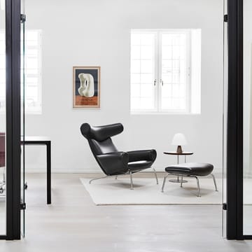 Wegner Ox fåtölj - Läder max 93-krom - Fredericia Furniture