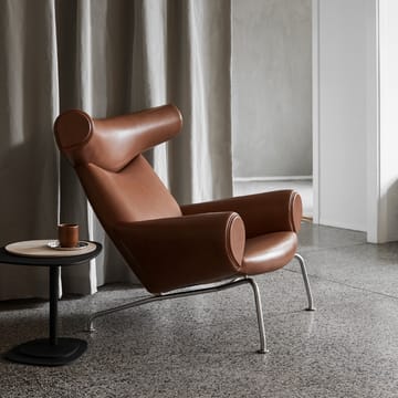 Wegner Ox fåtölj - Läder max 93-krom - Fredericia Furniture