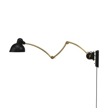 Kaiser Idell 6559-W vägglampa - Matt black-brass - Fritz Hansen