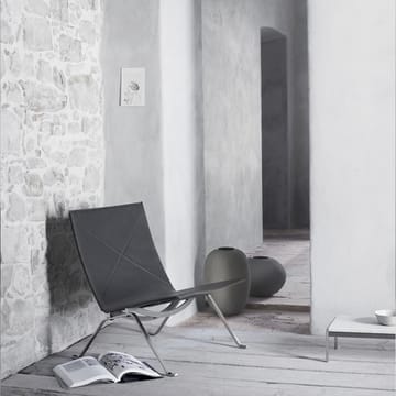 PK22 fåtölj - Leather aura black brown - Fritz Hansen