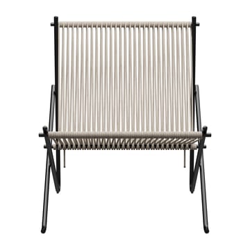 PK4 loungestol - Svart-natur - Fritz Hansen