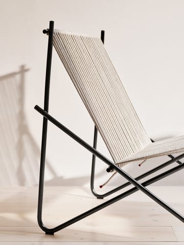 PK4 loungestol - Svart-natur - Fritz Hansen