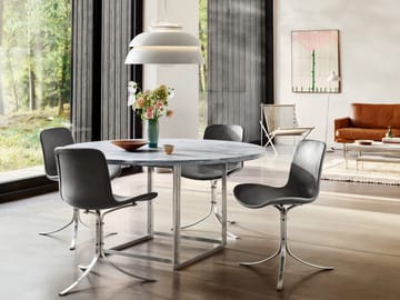 PK54 bord Ø140 cm - Fauske marble grey-white - Fritz Hansen