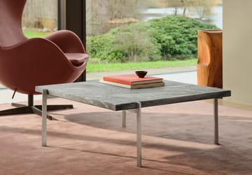 PK61 soffbord - Grey white marble-rolled steel - Fritz Hansen