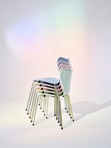 Sjuan 3107 7:14 AM stol - Pink-rainbow - Fritz Hansen