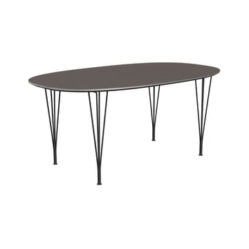 Superellips B616 matbord 170x100 cm - Grey laminate-alu-wam graphite - Fritz Hansen