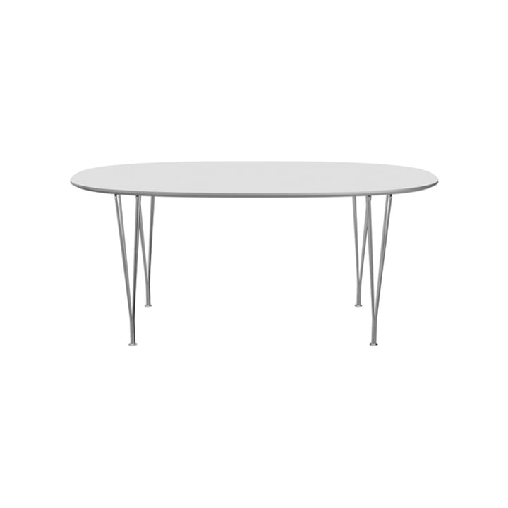 Superellipse B616 matbord 170x100 cm - White laminate-chrome - Fritz Hansen