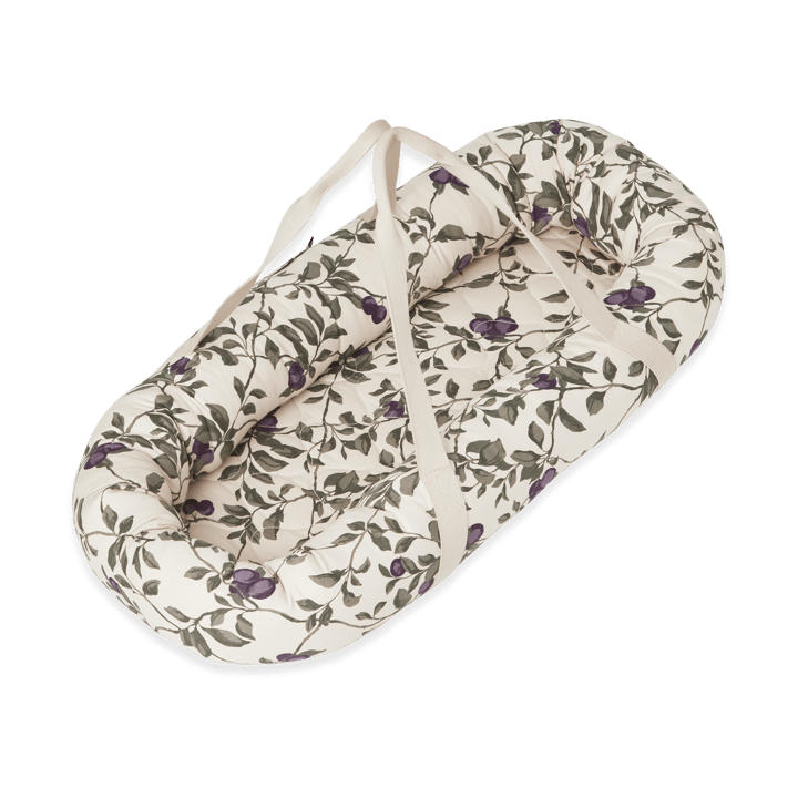 Plum satin quiltad babynest - 43x87x16cm - Garbo&Friends