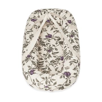 Plum satin quiltad babynest - 43x87x16cm - Garbo&Friends