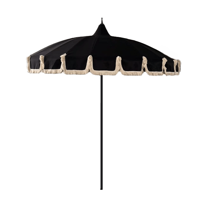 Garden Glory parasoll - Black fringe - Garden Glory