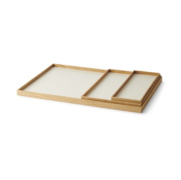 Frame bricka large 35,5x50,6 cm - Ek-beige - Gejst