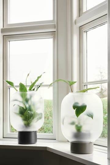 Nebl kruka med frostat glas Ø26 cm - Svart - Gejst