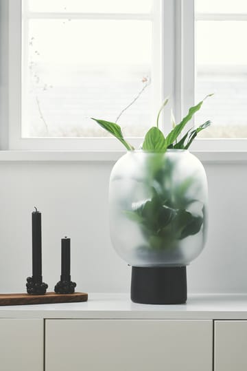 Nebl kruka med frostat glas Ø26 cm - Svart - Gejst