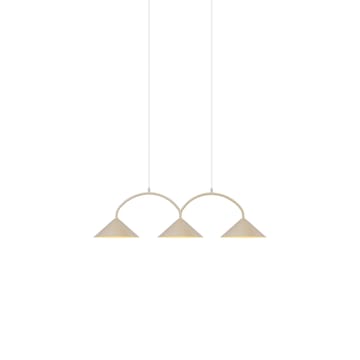 Curve pendel 3 - Beige - Globen Lighting