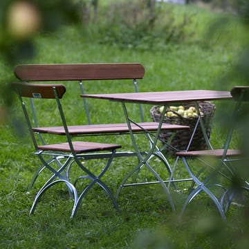 Bryggeribord - Teak-varmförzinkat stativ - Grythyttan Stålmöbler