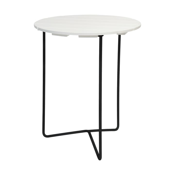 Table 6B bord Ø60 cm - Vitoljad ek-svart - Grythyttan Stålmöbler