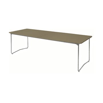 Table B31 matbord 230 cm - Ljusgrön ek-galvaniserad stål - Grythyttan Stålmöbler