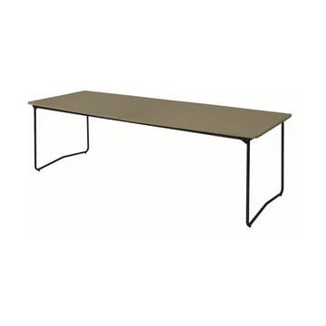 Table B31 matbord 230 cm - Ljusgrön ek-svart - Grythyttan Stålmöbler