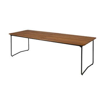 Table B31 matbord 230 cm - Obehandlad teak-svart - Grythyttan Stålmöbler