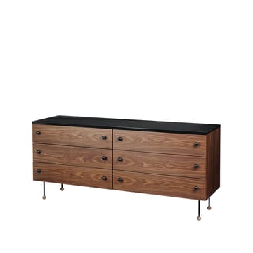 62 Dresser byrå - american walnut, 6 lådor - GUBI