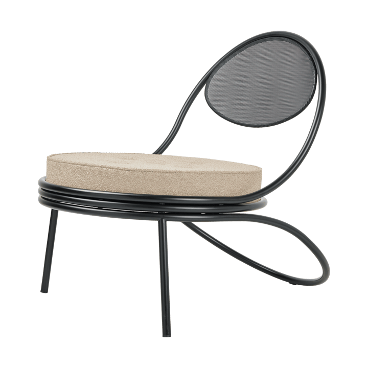 Copacabana Outdoor Lounge Chair klädd sits - Lorkey limonta 41-svarta ben - GUBI
