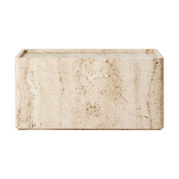 Pietra sidobord 30x80x40 cm - Neutral white travertine - GUBI