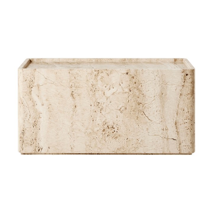 Pietra sidobord 30x80x40 cm - Neutral white travertine - GUBI