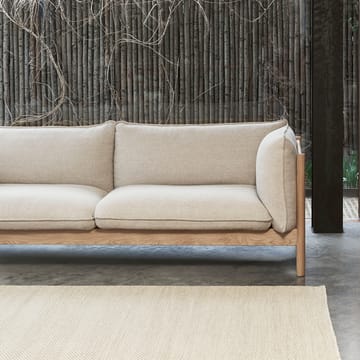 Arbour ECO 3-sits soffa - Beige-vinröd bok - HAY