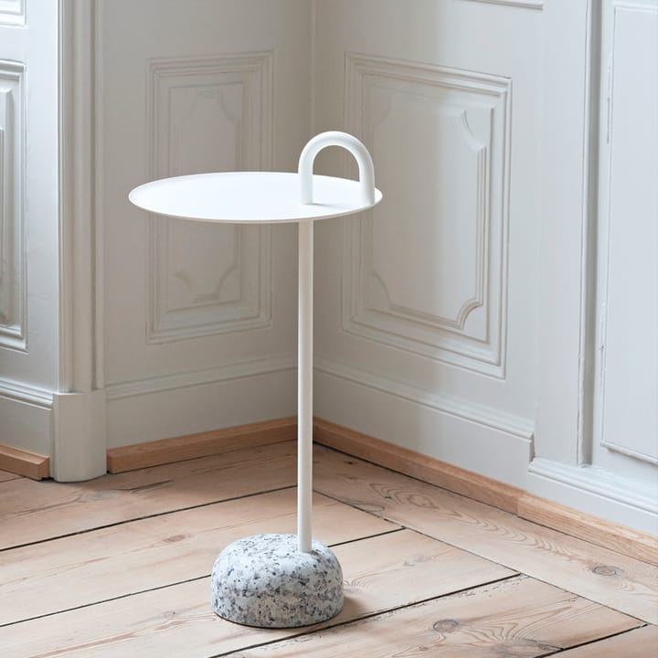 Bowler sidobord, Cream white-granite HAY