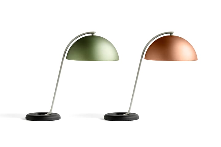 Cloche bordslampa, Mint green anodised HAY