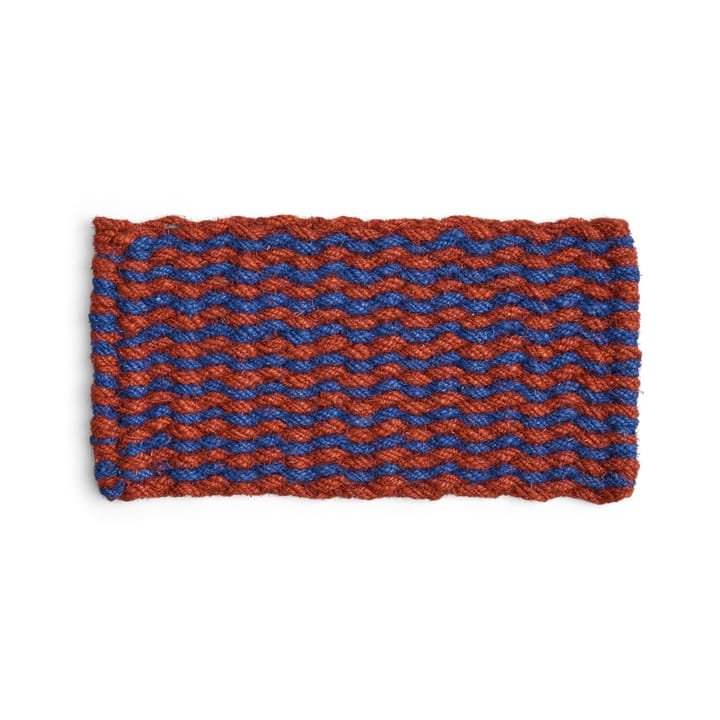 Coco Stripe Wave dörrmatta - Brown-navy - HAY