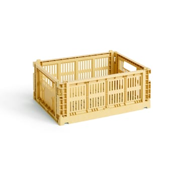 Colour Crate M 26,5x34,5 cm - Golden yellow - HAY