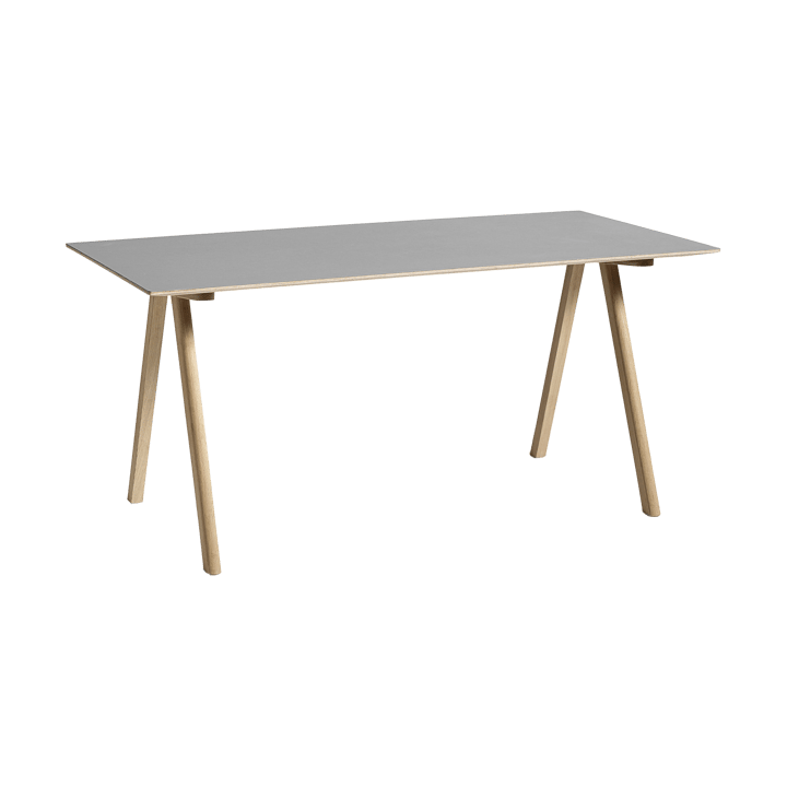 CPH10 2.0 skrivbord 80x160 cm - Grey linoleum-lacquered oak - HAY