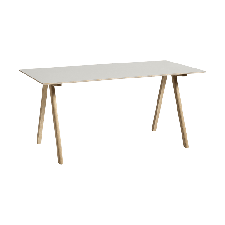 CPH10 2.0 skrivbord 80x160 cm - Off white linoleum-lacq. oak - HAY