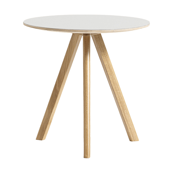 CPH20 2.0 soffbord Ø50 cm - Off white linoleum-lacq. oak - HAY