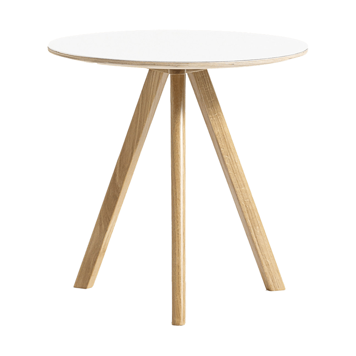 CPH20 2.0 soffbord Ø50 cm - White laminate-lacquered oak - HAY