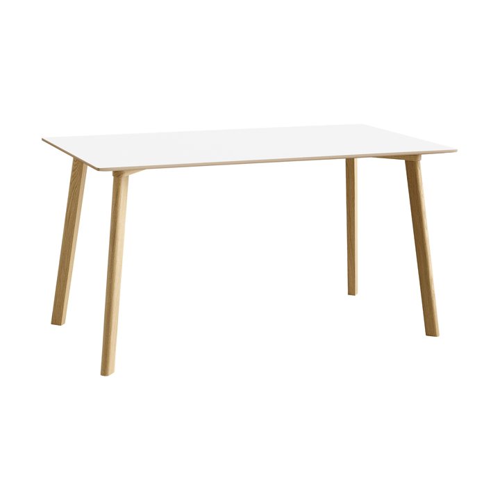 CPH210 Deux 2.0 bord 75x140 cm - Pearl white-lacquered oak - HAY