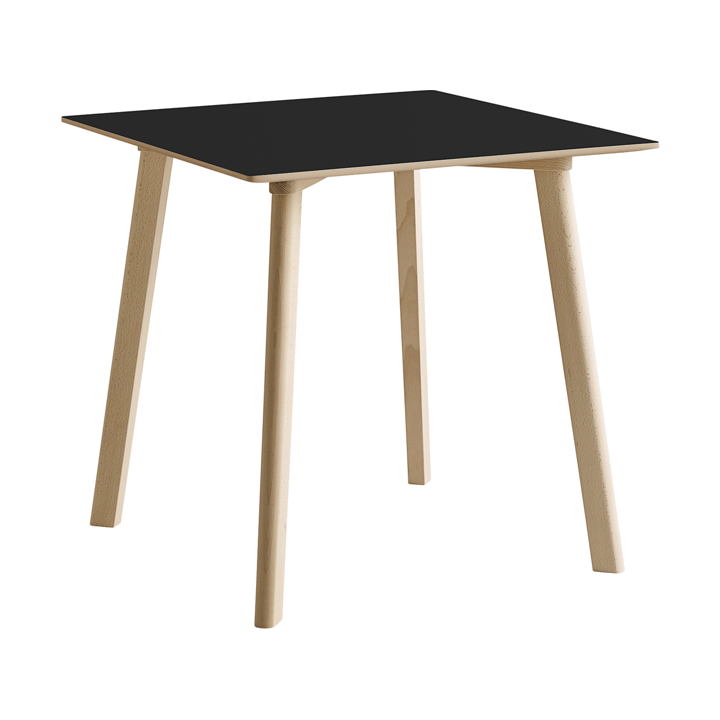 CPH210 Deux 2.0 bord 75x75 cm - Black laminate-untreated beech - HAY