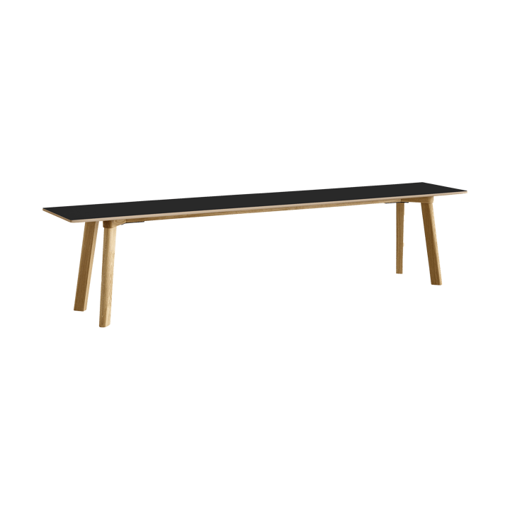 CPH215 Deux 2.0 bänk 200 cm - Black laminate-lacquered oak - HAY