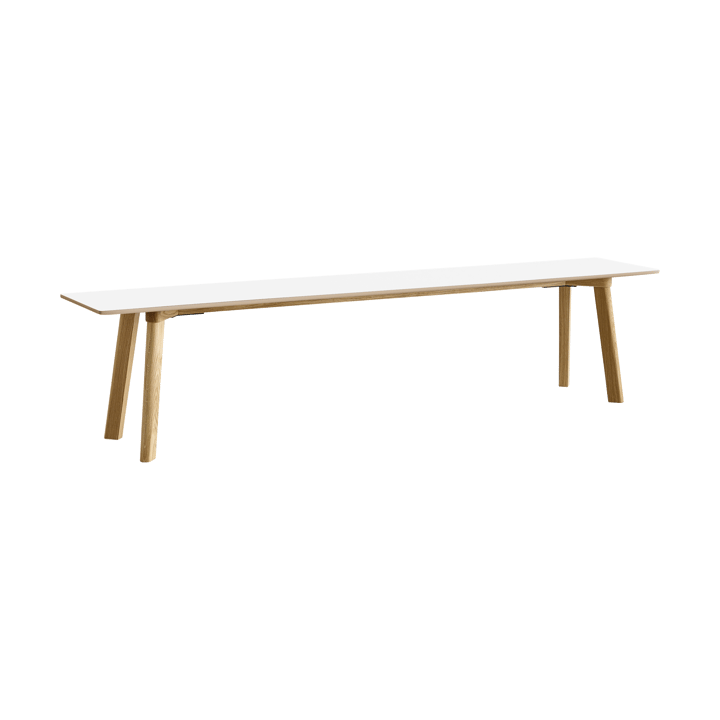 CPH215 Deux 2.0 bänk 200 cm - Pearl white-lacquered oak - HAY