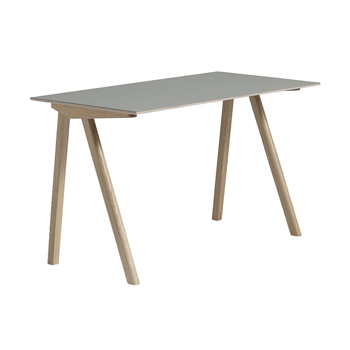 CPH90 2.0 skrivbord 65x130 cm - Grey linoleum-lacquered oak - HAY