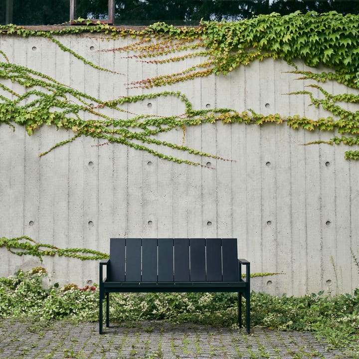 Crate Dining Bench bänk lackad furu - Black - HAY