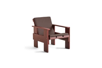 Crate loungestol lackad furu - Iron red - HAY